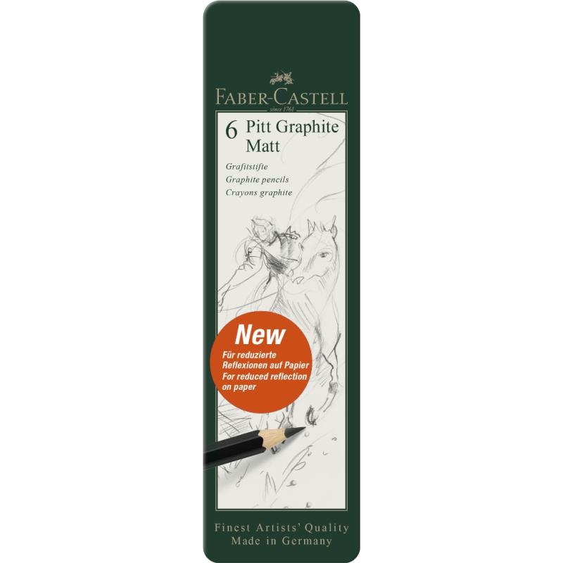 Faber-Castell Pitt Graphite Matt 6er Metalletui